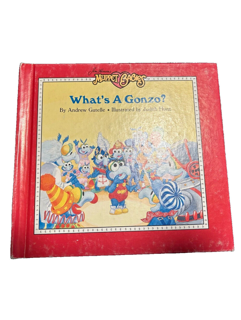 Vintage Muppet Babies Henson What's A Gonzo? Hardcover Book 1986